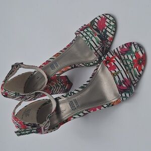 Worthington Multicolor Floral Stack High Heels